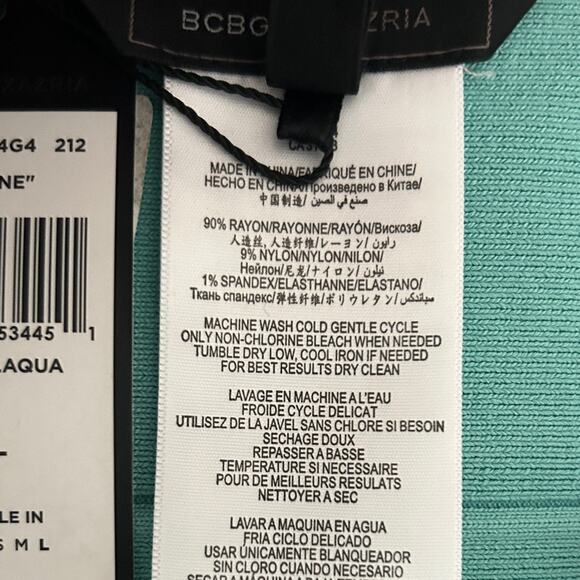 BCBGMaxazria Mini Skirt Women L Simone Bandage High Waist Stretch Y2K Clubwear - Picture 5 of 7